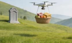 Featured image of post 无人机吊 50 斤猪肉上山祭祖：这届年轻人已经开始用科技尽孝了